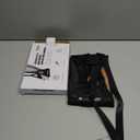 Airplane Foot Hammock, No Collapse Foot Rest for Plane Travel with Extended Adjustment Strap, Portable Desk Foot Hammock with Thickened Foam, Foot Sling Travel Essentials to Relax Your Feet (1 Pc Black)