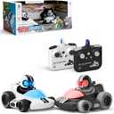 Sharper Image Motor Battles RC Team Battle Racers  Remote Control Combat Cars with LED Lights & Damage Indicators for Multiplayer Action| RC Stunt Bumper Car Fighting Game| Toy Gift for Boys Kids