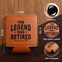 2 x Christmas Gifts for Dad from Daughter, Son for Fathers Day, Birthday Gifts for Dad, Him, Husband, Grandpa, Retirement Gifts for Men, Leather Can Cooler for Mens 12oz (Legend)