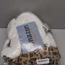 Electric Heated Blanket Throw Size 50"x60" - Dual-Sided with Microplush & Sherpa Fabric, 4 Heat Settings & 3 Hours Auto Off - Leopard Print