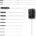 12 Pcs 61820 Car Engine Cleaning Detailing Brush Kit - Motor Engine Alternators Bay Stainless Steel Wire Brass Nylon Polishing and Cleaning Brush Set Tool