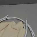 Elevated Cat Hammock Bed - 66LBS Weight Capacity Cat Bed for Large Indoor Cats & Small Dogs, All-Season Plush & Breathable Mesh Mat, Raised Pet Supplies with Sturdy Metal Frame, Cream White