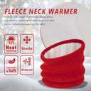 Womens Winter Hats and Gloves Scarf Sets, Fleece Warm Knit Beanie Neck Warmer Skull Caps Touchscreen Gloves for Women Gifts (Red)