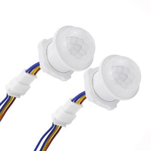 2Pack Motion Sensor Light Switch 100-240V 40W PIR Human Body Activated LED Sensors Home Smart Infrared Induction Detector Mini Wall Light Switch