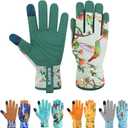 Leather-Gardening-Gloves for Women,Thorn-Proof Work-Gloves for Weeding,Digging,Planting,Pruning Yard garden Gloves, Small