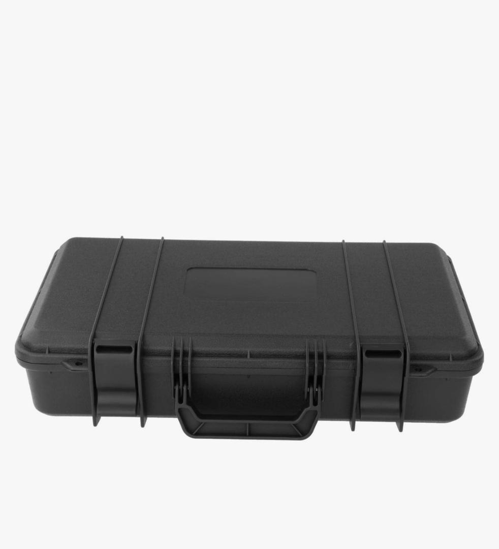 Storage Case with Foam Insert - Waterproof and Shock-Resistant for Equipment, Black, B 45cmx28cmx9.5cm