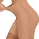 OEAK Tummy Control Shapewear for Women Seamless Girdle High Waisted Body Shaper Underwear Panty Smooth Under Dress Shapewear (Beige, L)