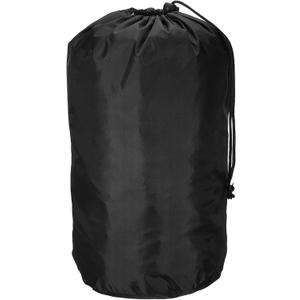 PATIKIL Stuff Sack, 10 x 20 Inch Waterproof Outdoor Storage Sack Portable Drawstring Dust Flap Bag for Camping, Black