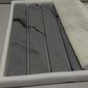 Large Stone Dish Drying Mat for Kitchen Counter,2 PCS Quick Dry Stone Dishes Mats,Foldable Water Absorbing Diatomaceous Earth Drying Pad for Countertop Bottles Utensils Cups(Dark Gray 24"16" & 8"x4")