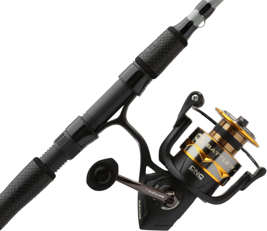 Penn Battle IV Spinning Reel and Fishing Rod Combo (4000 Size Reel - 7' - Medium - 1pc)