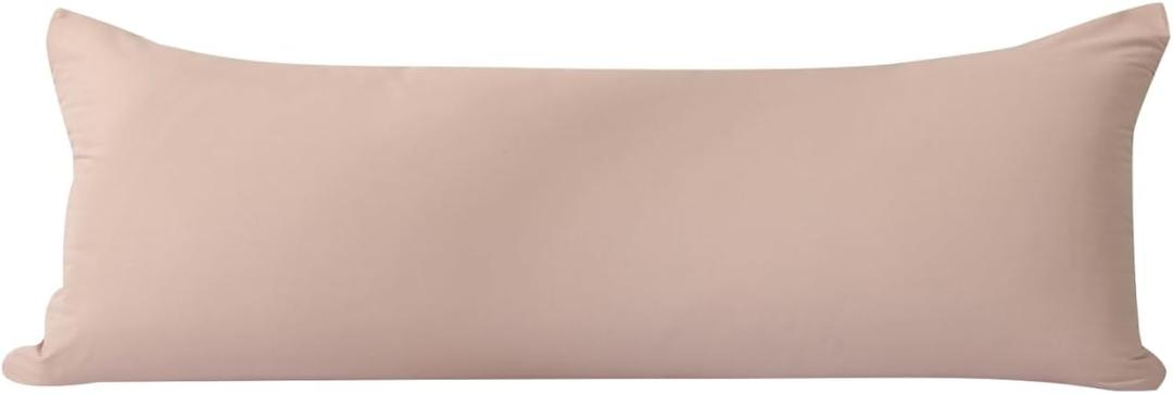 Evolive Ultra Soft Microfiber Body Pillow Cover/Pillowcases 21"x54" with Hidden Zipper Closure (21"x54" Body Pillow Cover, Latte)