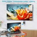 Wireless HDMI Transmitter and Receiver 4K@30Hz(165Ft) 5G Wireless HDMI Adapter Kit for PC, Laptop,TV Box, to TV, Monitor, Projector Black