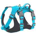 SlowTon No Pull Dog Harness - Lightweight Escape Proof Dog Harness with Handle, Adjustable Reflective Dog Vest Harness for Small Medium Large Dogs Easy Walking, Training, Hiking (Blue,M)