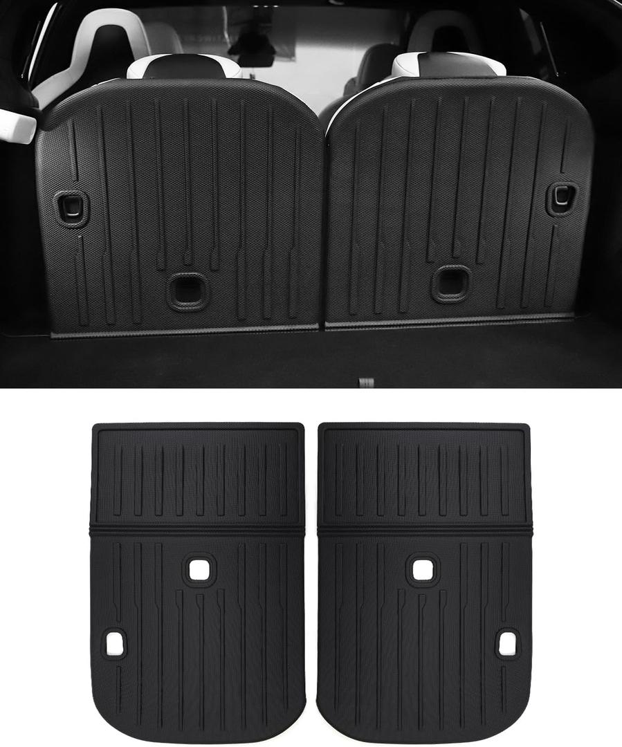 KKTR-CAR Rear Seat Protection Cover,Third Row Back Seats Cover, Back Seat Protector Rear Pet Seat Cover for 6 Seater 7 Seater Tesla Model X Accessories (2021-2025) (Model X)