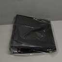 LETVPVOW Vintage Hardback 3 Ring Binder 3 Inch, Professional Leather Binder 3 Ring, Three Ring Binders Fits 8.5 x 11, D Ring Binders for Photo Album, Home, School and Office Supplies-Black