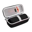 LTGEM Speaker Case Compatible with JBL Flip 4/3/Grip Waterproof Portable Bluetooth Speaker, Office Travel Carrying Storage Bag - Black+Gray(Case Only)
