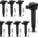Set of 8 Ignition Coils & Iridium Spark Plugs UF230 Compatible with 98-07 Toyota Land Cruiser 00-09 Tundra 01-09 Sequoia 03-08 4Runner 98-09 Lexus GS430 GX470 LS430 LX470 LX570 SC430 4.3L 4.7L 5.7L V8