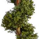 Nearly Natural 33 in Artificial Boxwood Spiral Topiary Tree with Planter
Maintenance-Free Faux Greenery, Realistic Wood-Like Trunk, Black Planter, Indoor/Outdoor Decor