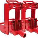 2 Pack Cast Iron Wall Jack, Heavy-Duty Portable Wall Jacks Works with 1-1/2" x 3-1/2" Fir Poles or 1" OD Steel Pipes, for Framing, Lifting Wall Beams, Rated Capacity 1,000 lbs, Red