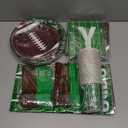 Football Birthday Party Decorations Includes Plates, Napkins, Cups, Banner, Balloons, Touchdown Tablecloth for Football Birthday & Tailgate Party Decorations, Serves 24