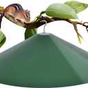 24-inch Large Outdoor Squirrel Baffles for Bird Feeders Pole, Two Way Use, Green Color