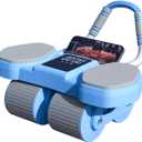 Ab Roller Wheel, The Upgraded Four-Wheel Abdominal Wheel Used For Enhancing Abdominal Muscle Exercises Is Abdominal Fitness Wheel That Is More Suitable For The Home Gym, Blue