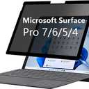 Privacy Screen for Microsoft Surface Pro 7,6, 5,4 - Privacy Screen Protector Surface Pro 7,6, 5,4 Screen Protector - Fully Removable,Easy to Install,Reusable,No Bubbles Screen Protector (Surface Pro 4/5/6/7)