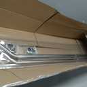 Stainless Steel Bumper Guide, 2 Pack, Metal, with Mounting Clamps and Lights, 46 inch length.