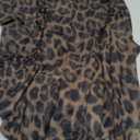 Floerns Women's Plus Size Boho Tops V Neck Bell Long Sleeve Tie Front Tee Shirts Concert Outfits (Deep Brown), 4XL Plus