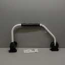 RV Designer R127 GripSafe Handrail Assist - Locking Folding Aluminum Grab Handle with Notched Grip - Safe Entry Assist for RV Door - Easy Installation, 27 Inch, White