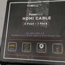 PowerBear 4K HDMI Cable 3 ft | Short Hdmi Cable, Braided Nylon & Gold Connectors, 4K @ 60Hz, Ultra HD, 2K, 1080P, ARC & CL3 Rated | for Laptop, Monitor, PS5, PS4, Xbox One, Fire TV, & More