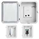 Charger Station Box for Tesla Gen 3 Wall Connector and ChargePoint EV Charger, Cable Organizer Holder Lock Cover Outdoor Rainproof, Snowproof, Dustproof, Theftproof, Home Charging Accessories