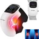 DTOKO Knee Massager -Large Screen, Adjustable Temperature, Cordless Knee Massagers with Heat and Vibration, Portable Wearable Knee Massager New Years Eve Valentine's Day Gift for Family - White