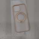 TORRAS 360 Magnetic Stand for iPhone 16 Pro Max Case, [Fit for MagSafe] [Military-Grade Protection] Translucent Slim Case for iPhone 16 Pro Max, Desert Titanium, Ostand O3 Fitness Series