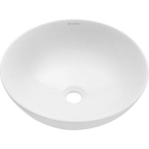 Classe 16" Ceramic Sink in Shiny White, 15x15x5 inches