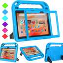 BMOUO Kids Case for Fire HD 10 Tablet (13th/11th Generation, 2023/2021) with Screen Protector, Shockproof Case for Amazon Fire HD 10 Tablet - Blue