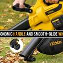 40V Cordless 3-in-1 Leaf Blower Vacuum Mulcher
600 CFM 160 MPH Leaf Vacuum with 40L Collection Bag & 2×4.0Ah Batteries for Lawn, Yard & Patio Cleanup, Yellow