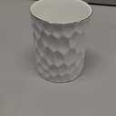 Ceramic Pen Holder Stand Cup Pencil Holder Organizer Makeup Brush Holders for Home Office Desk (White)