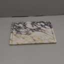 Real Luxurious Natural Marble Vanity Tray Genuine Marble Storage Tray for Home Decor Stone Tray for Bathroom/Kitchen/Vanity/Dresser,Plate Holder for Tissues, Candles, Towel (12" x 8" x 0.7", Calacatta Viola)