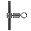 Danielson 1700SPBLK-3 Barrel Swivels with Safety Snaps 4pcs