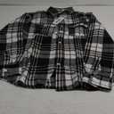 COOFANDY Mens Flannel Shirts Long Sleeve Plaid Shirt Jacket Button Down Shirt with Pockets, Medium