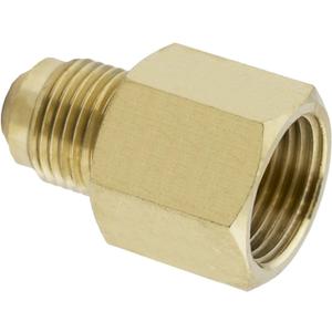 LASCO 17-5847 1/2-Inch Female Flare by 3/8-Inch Male Flare Brass Adapter