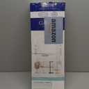 Gatco 1431SN, Modern Rectangle Base Freestanding Toilet Paper Holder, 22.25, Satin Nickel/Free Standing Toilet Tissue Holder Stand with Weighted Base