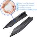 2PCS Universal Rear Diffuser Car Spoiler, Rear Bumper Lip Diffuser Side Skirt Protector Carbon Fiber Side Fender Skirt Spoiler Splitter Exterior Body Trim Kit Anti-Scratch (Carbon Fiber)