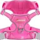 BARKBAY Dog Harness No Pull Mesh for  Dogs - Adjustable, Reflective, Comfortable, No Choke, Heavy-Duty - Perfect for Outdoor Training, Walking, and Hiking - Strong & Durable - S, Pink Mesh
