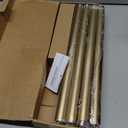 IFELS Heavy Duty Curtain Rods for Windows 66 to 120 Inch, 1 Inch Gold Curtain Rod Adjustable, Decorative Long Curtains Rods with Metal Finials, Easy Installation and Modern Design (A2,Gold,30"-120")