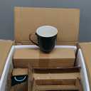 Stone Lain Florian Modern Porcelain 16 Piece Dinnerware Set, Plates and Bowls Set, Dish set for 4, Green and Golden Rim