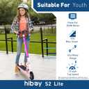 Hiboy S2 Lite Electric Scooter - 6.5" Solid Tires - Up to 10.6 Miles Long-Range & 13 MPH Portable Folding Commuting Kick-Start Boost Scooter for Teens