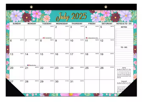 DComix Floral Desk Calendar - 18 Month Wall Calendar 2025-2026 (July 2025–Dec 2026) | 17"x12" Large Monthly Planner for Home, School & Office DComix Floral Desk Calendar - 18 Month Wall Calendar 2025-2026 (July 2025–Dec 2026) | 17"x12" Large Monthly Planner for Home, School & Office