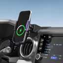 Car Phone Mount for Toyota Tacoma 20162023, Smart Auto-Clamping on Custom Dashboard Base, 15W Wireless Fast Charging, 360 Adjustable, Without Blocking Airflow, Toyota Tacoma Essential Accessories